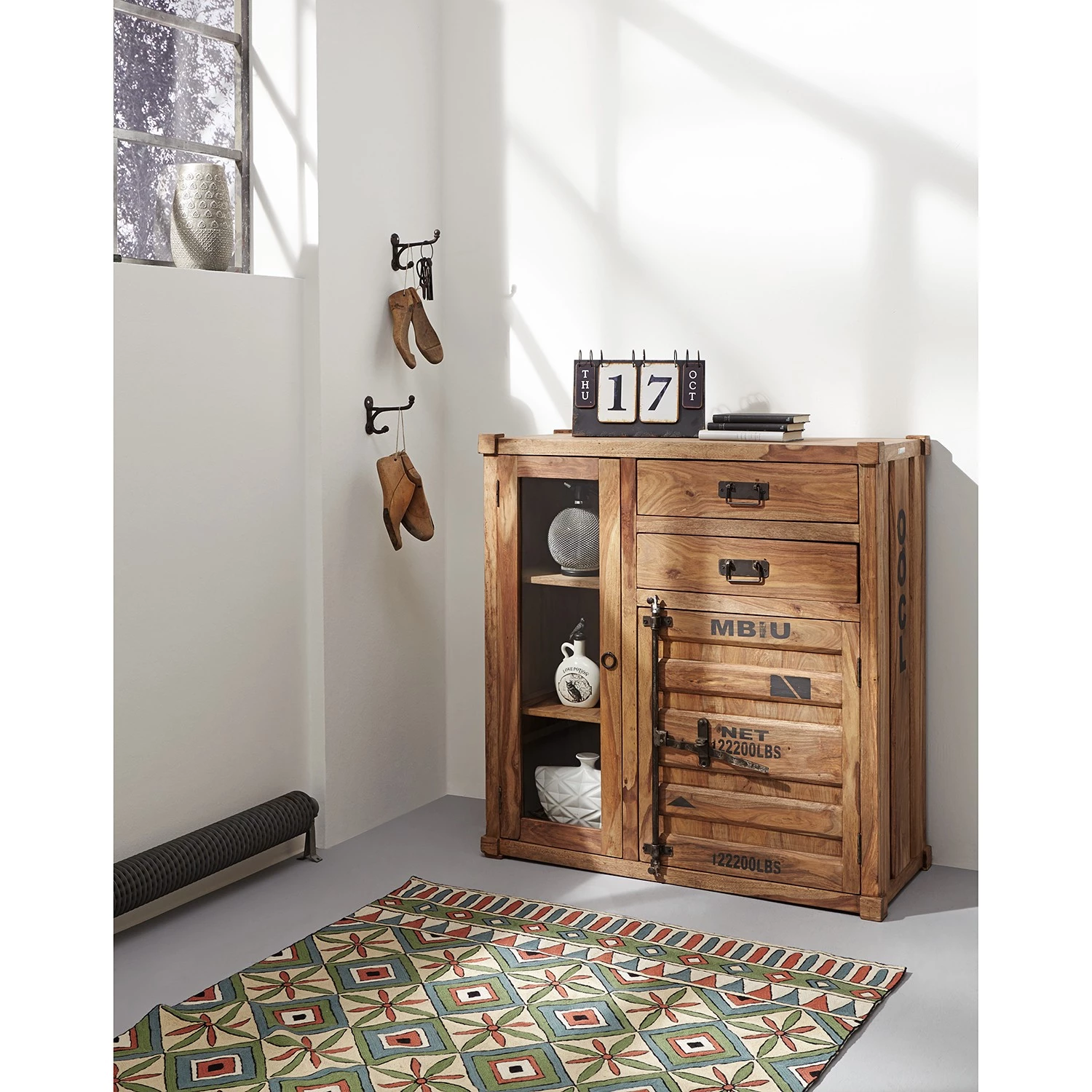 Wolf-Möbel Buffet Container I - Sheesham massif 4 Wolf-Möbel Buffet Container I - Sheesham massif – Image 2