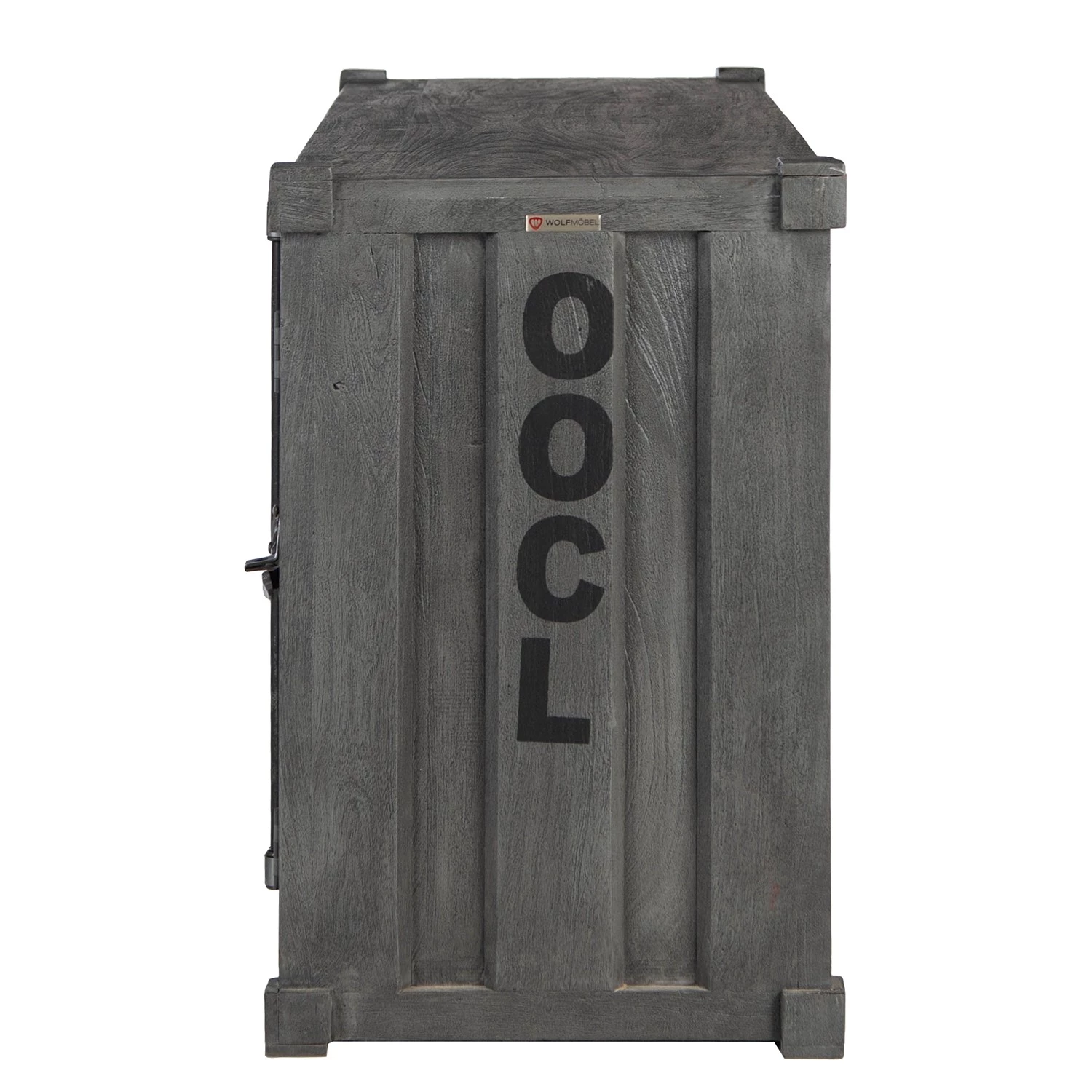 Wolf-Möbel Meuble TV Container I - Acacia massif - Acacia gris 8 Wolf-Möbel Meuble TV Container I - Acacia massif - Acacia gris – Image 6