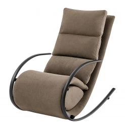 Loftscape Fauteuil de relaxation Calcha - Microfibre Gea:Taupe - Avec repose-pieds -Meubles de salon Soldes 1000282662 220518 030 DETAILS P000000001000282662