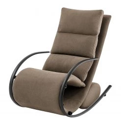 Loftscape Fauteuil de relaxation Calcha - Microfibre Gea:Taupe - Avec repose-pieds -Meubles de salon Soldes 1000282662 220518 035 DETAILS P000000001000282662