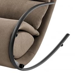 Loftscape Fauteuil de relaxation Calcha - Microfibre Gea:Taupe - Avec repose-pieds -Meubles de salon Soldes 1000282662 220518 090 DETAILS P000000001000282662