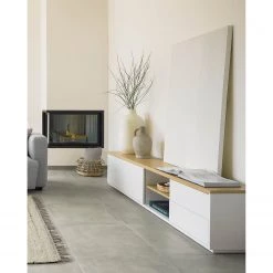 Loftscape Meuble TV Agueda - Imitation marbre blanc / Noir 13 Loftscape Meuble TV Agueda - Imitation marbre blanc / Noir -Meubles de salon Soldes 1000282700 210729 06154600077 MOOD DETAILS P000000001000282700 mood