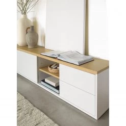 Loftscape Meuble TV Agueda - Imitation marbre blanc / Noir 15 Loftscape Meuble TV Agueda - Imitation marbre blanc / Noir -Meubles de salon Soldes 1000282700 210729 06154700079 MOOD DETAILS P000000001000282700 mood