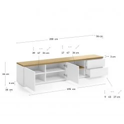 Loftscape Meuble TV Agueda - Imitation marbre blanc / Noir 19 Loftscape Meuble TV Agueda - Imitation marbre blanc / Noir -Meubles de salon Soldes 1000282700 210729 06154900083 SKETCH DETAILS P000000001000282700 sketch