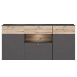 Loftscape Enfilade Corey - Avec éclairage - Imitation chêne / Gris -Meubles de salon Soldes 1000282740 211109 14435000071 DETAILS P000000001000282740
