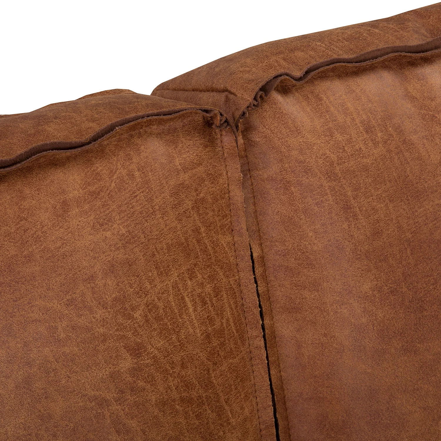 Ars manufacti Canapé Hanks (2 places) - Aspect cuir vieilli - Microfibre Yaka: Cognac 9 Ars manufacti Canapé Hanks (2 places) - Aspect cuir vieilli - Microfibre Yaka: Cognac – Image 7