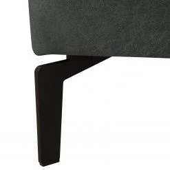 Ars manufacti Canapé d’angle Hanks - Aspect cuir vieilli - Microfibre Yaka: Noir - Méridienne courte à droite (vue de face) -Meubles de salon Soldes 1000283539 210817 15273600842 DETAILS P000000001000283539