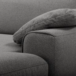 Ars manufacti Canapé d’angle Muna - tissu - Tissu Arda: Anthacite - Méridienne courte à droite (vue de face) -Meubles de salon Soldes 1000283601 210902 05594200013 DETAILS P000000001000283601