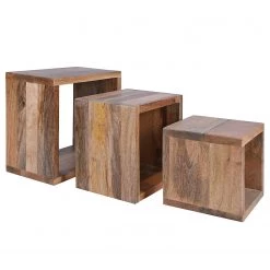 Ars Natura Bouts de canapé Troon (3 éléments) - Manguier massif -Meubles de salon Soldes 1000283828 211228 120946000054 DETAILS P000000001000283828