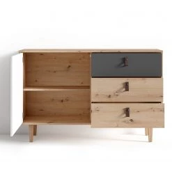 Fredriks Buffet Bowood - Imitation chêne artisan / Blanc -Meubles de salon Soldes 1000283829 210805 14243400059 DETAILS P000000001000283829