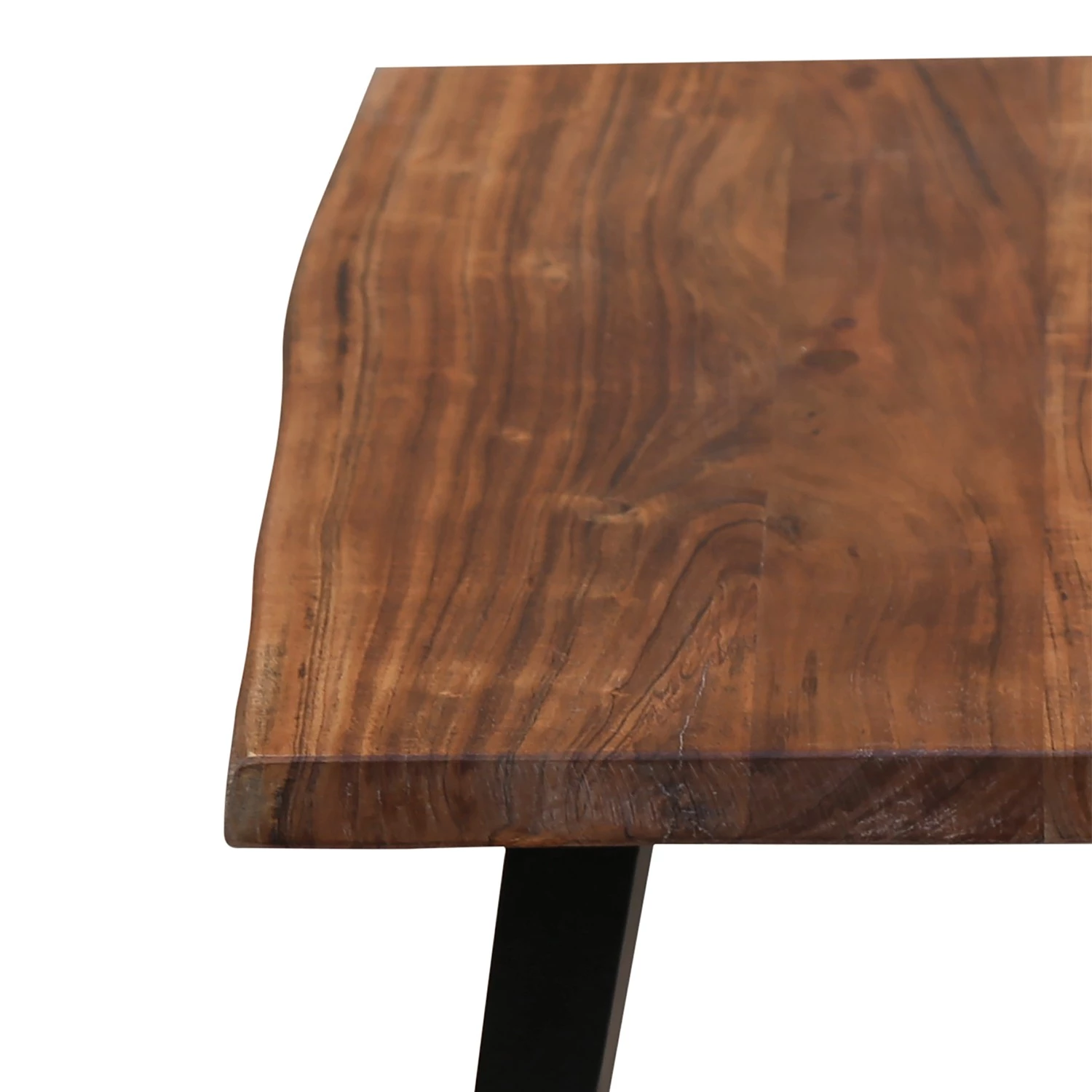 Fredriks Bout de canapé Berapi - Acacia massif / Métal - Acacia / Noir 7 Fredriks Bout de canapé Berapi - Acacia massif / Métal - Acacia / Noir – Image 5