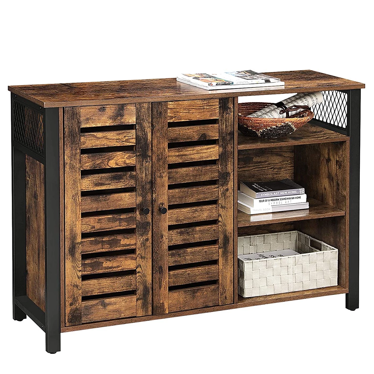 Red Living Buffet Condover IX - Marron / Noir 6 Red Living Buffet Condover IX - Marron / Noir – Image 4