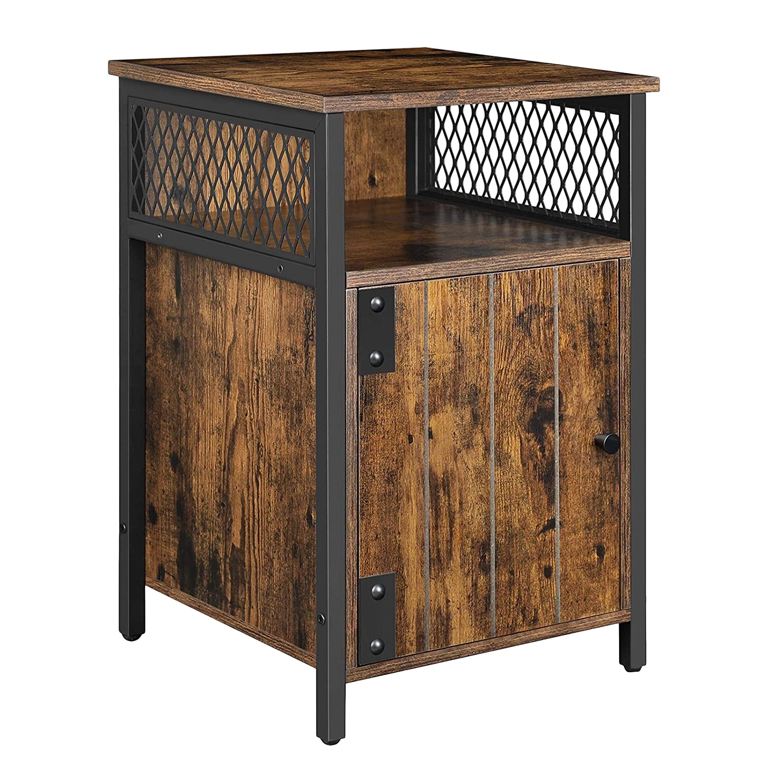 Red Living Bout de canapé Morristown - Marron / Noir 3 Red Living Bout de canapé Morristown - Marron / Noir