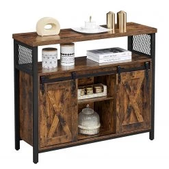 Red Living Buffet Hazlet II - Marron / Noir 14 Red Living Buffet Hazlet II - Marron / Noir -Meubles de salon Soldes 1000283942 210810 15023700067 DETAILS P000000001000283942