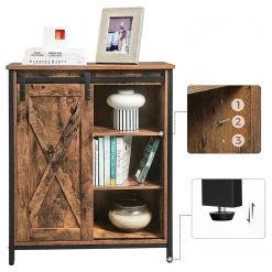 Red Living Buffet Hazlet III - Marron / Noir -Meubles de salon Soldes 1000283948 210810 15023700096 DETAILS P000000001000283948