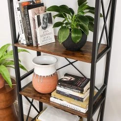 Red Living Étagère Molalla I - Marron / Noir -Meubles de salon Soldes 1000283962 210813 06355100194 DETAILS P000000001000283962