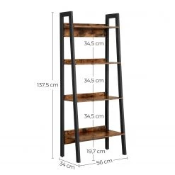 Red Living Étagère Leesville V - Marron / Noir -Meubles de salon Soldes 1000283964 210813 06355300210 SKETCH DETAILS P000000001000283964 sketch
