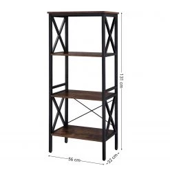 Red Living Étagère Molalla II - Marron / Noir -Meubles de salon Soldes 1000283987 210813 06360200310 SKETCH DETAILS P000000001000283987 sketch