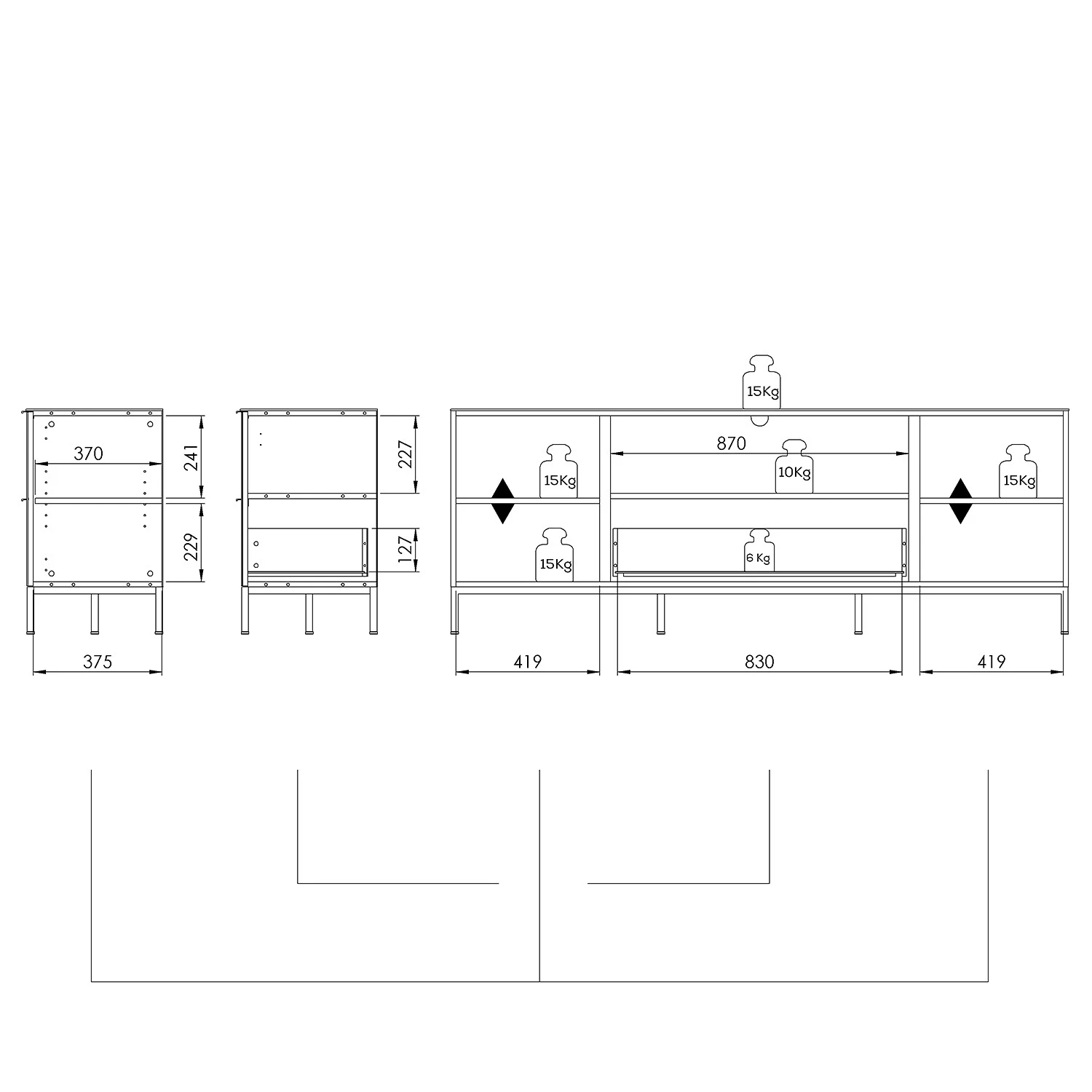 Maja Möbel Meuble TV Trend - Verre - Blanc brillant / Chrome 9 Maja Möbel Meuble TV Trend - Verre - Blanc brillant / Chrome – Image 7