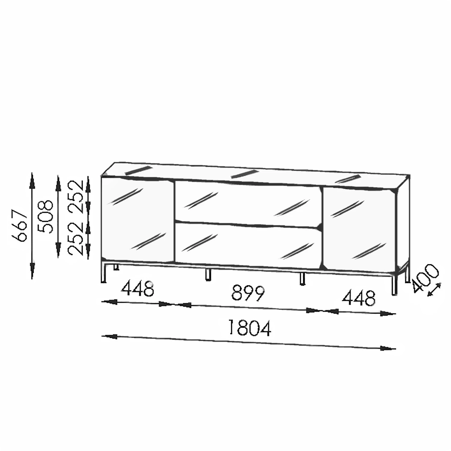 Maja Möbel Meuble TV Trend - Verre - Blanc brillant / Chrome 10 Maja Möbel Meuble TV Trend - Verre - Blanc brillant / Chrome – Image 8