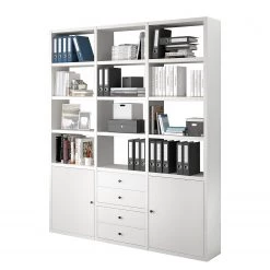 Fredriks Étagère de bureau Emporio V - Blanc laqué