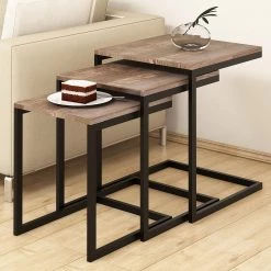 Red Living Bouts de canapé Elyrie (3 éléments) - Pin massif / Métal - Pin / Noir 9 Red Living Bouts de canapé Elyrie (3 éléments) - Pin massif / Métal - Pin / Noir -Meubles de salon Soldes 1000284309 210809 06081400015 MOOD DETAILS P000000001000284309 mood