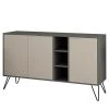 Loftscape Buffet Caceres - Métal - Moka / Gris -Meubles de salon Soldes 1000284344 210809 06083400096 IMAGE P000000001000284344