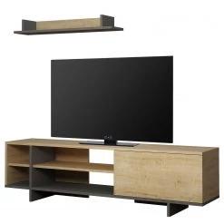 Loftscape Ensemble meubles TV Giant (2 éléments) - Imitation chêne / Anthracite 6 Loftscape Ensemble meubles TV Giant (2 éléments) - Imitation chêne / Anthracite -Meubles de salon Soldes 1000284347 210819 13193700005 DETAILS P000000001000284347