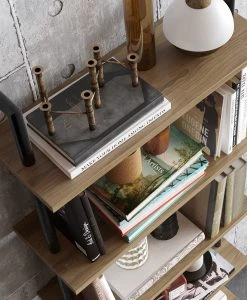 Red Living Étagère Paulista - Imitation noyer -Meubles de salon Soldes 1000284354 210809 06085000141 DETAILS P000000001000284354