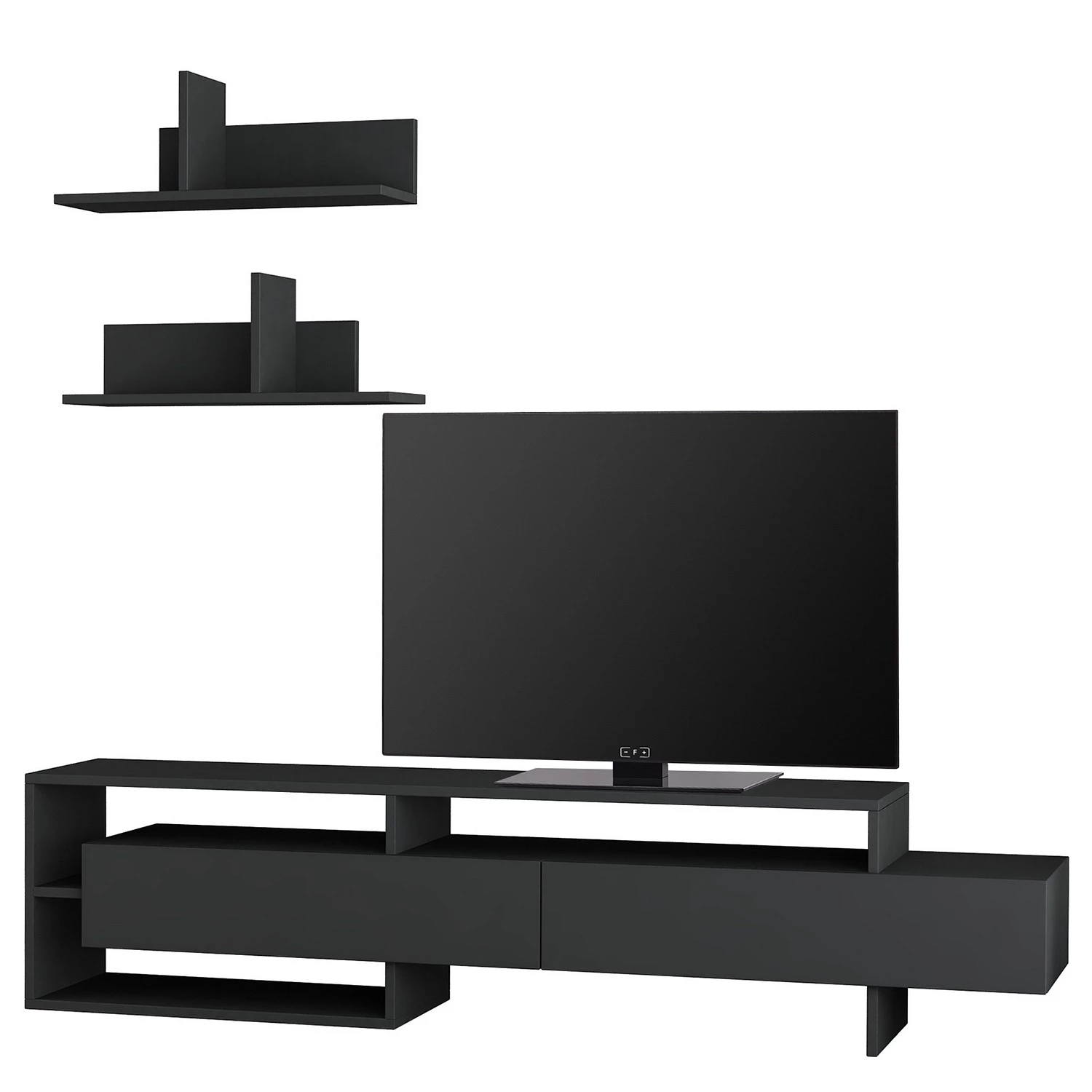Loftscape Ensemble meubles TV Giradot (3 éléments) - Anthracite 5 Loftscape Ensemble meubles TV Giradot (3 éléments) - Anthracite – Image 3