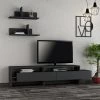 Loftscape Ensemble meubles TV Giradot (3 éléments) - Anthracite 2 Loftscape Ensemble meubles TV Giradot (3 éléments) - Anthracite -Meubles de salon Soldes 1000284397 210819 13195300016 MOOD IMAGE P000000001000284397 mood