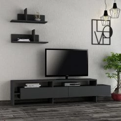 Loftscape Ensemble meubles TV Giradot (3 éléments) - Anthracite