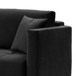 Loftscape Canapé convertible Bristol - Velours - Velours Ravi: Noir -Meubles de salon Soldes 1000284417 210810 14505100172 DETAILS P000000001000284417