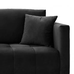 Loftscape Canapé convertible Bristol - Velours - Velours Ravi: Noir -Meubles de salon Soldes 1000284417 210810 14505100173 DETAILS P000000001000284417