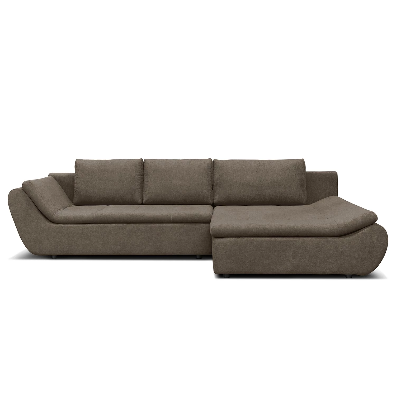 Loftscape Canapé d’angle Bright - Tissage à plat - Tissu Sole: Gris - Méridienne courte à droite (vue de face) 6 Loftscape Canapé d’angle Bright - Tissage à plat - Tissu Sole: Gris - Méridienne courte à droite (vue de face) – Image 4