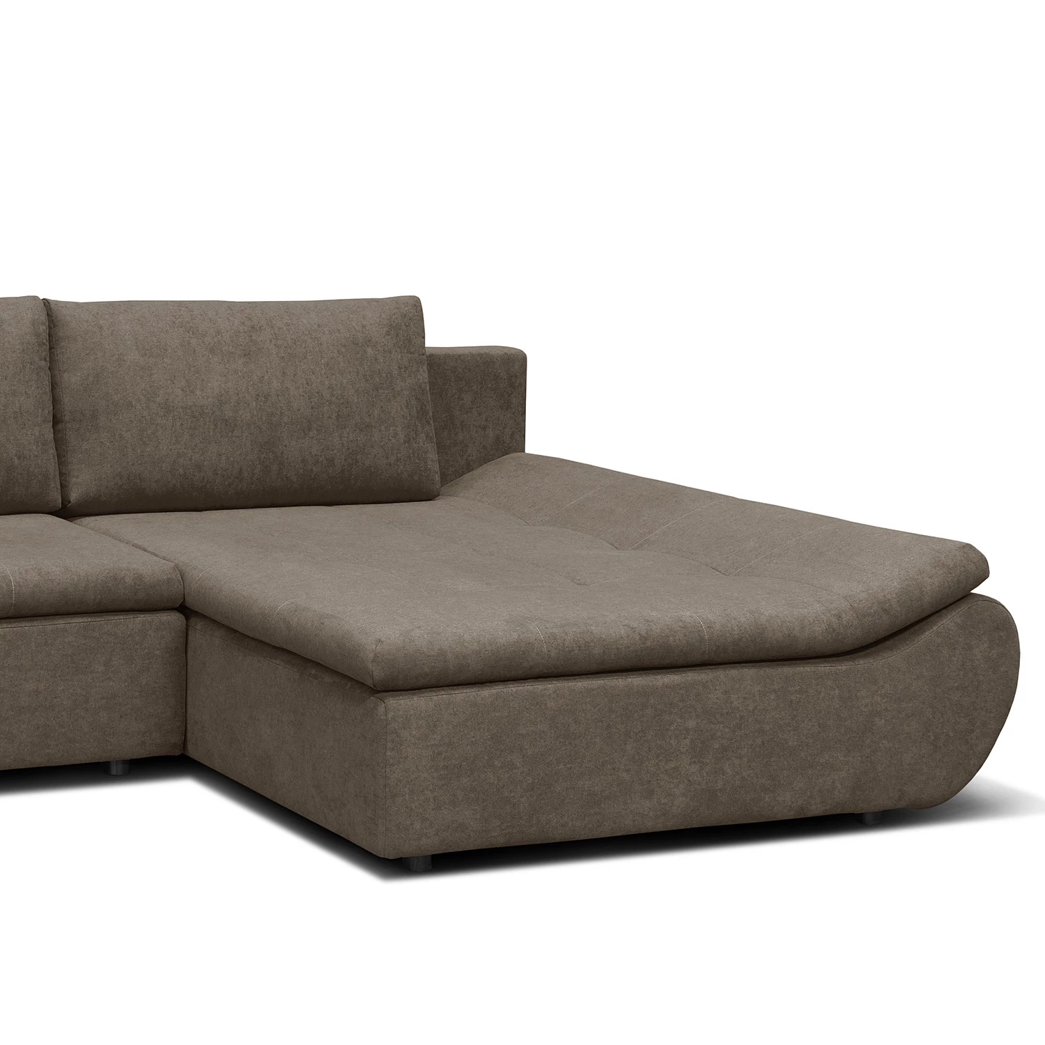 Loftscape Canapé d’angle Bright - Tissage à plat - Tissu Sole: Gris - Méridienne courte à droite (vue de face) 11 Loftscape Canapé d’angle Bright - Tissage à plat - Tissu Sole: Gris - Méridienne courte à droite (vue de face) – Image 9