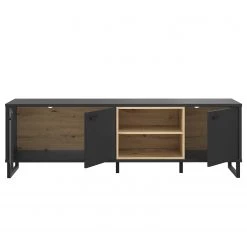 Loftscape Meuble TV Mazzo - Noir / Imitation chêne artisan -Meubles de salon Soldes 1000285798 210819 12212500032 DETAILS P000000001000285798