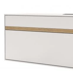 GWINNER Meuble TV Calea II - Plaqué bois - Blanc mat / Chêne - Tiroir à droite -Meubles de salon Soldes 1000285818 211117 16012300078 DETAILS P000000001000285818