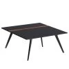 GWINNER Table basse Calea I - Plaqué bois - Anthracite mat - Largeur : 85 cm -Meubles de salon Soldes 1000285842 211117 160125000108 IMAGE P000000001000285842