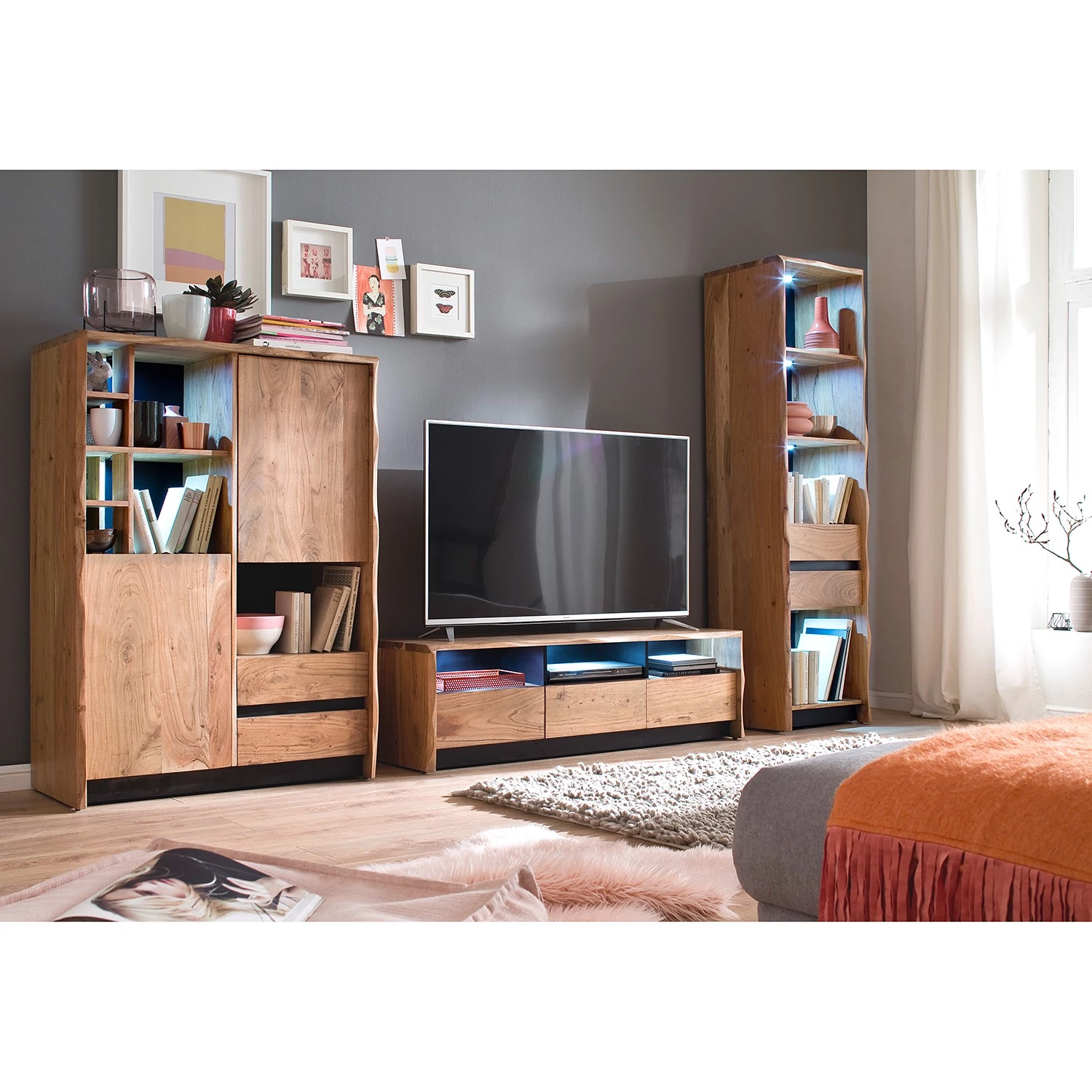 Red Living Étagère Calipso - Acacia 4 Red Living Étagère Calipso - Acacia – Image 2