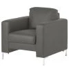 Fredriks Fauteuil Lampone - Cuir véritable - Gris foncé -Meubles de salon Soldes 1000287269 210902 06235900095 IMAGE P000000001000287269