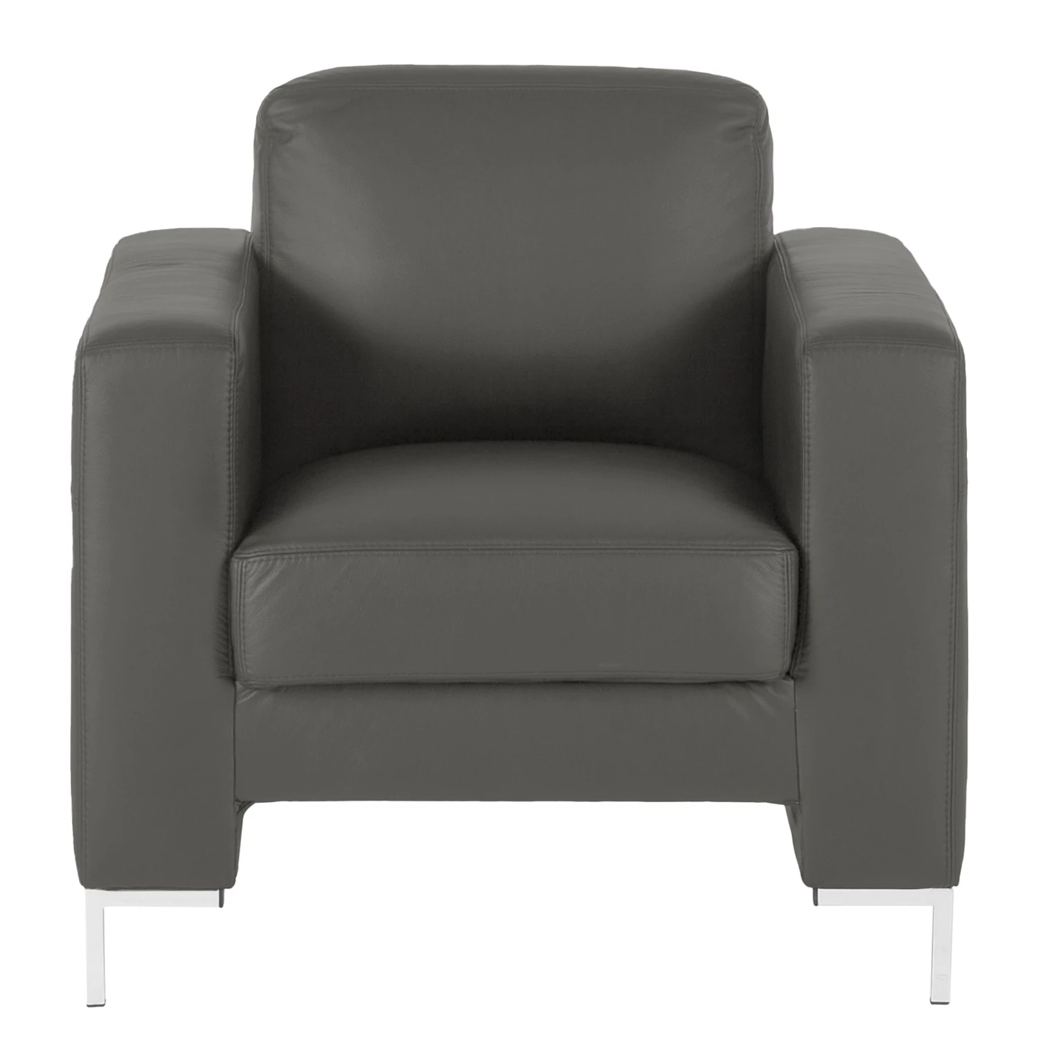 Fredriks Fauteuil Lampone - Cuir véritable - Gris foncé 4 Fredriks Fauteuil Lampone - Cuir véritable - Gris foncé – Image 2