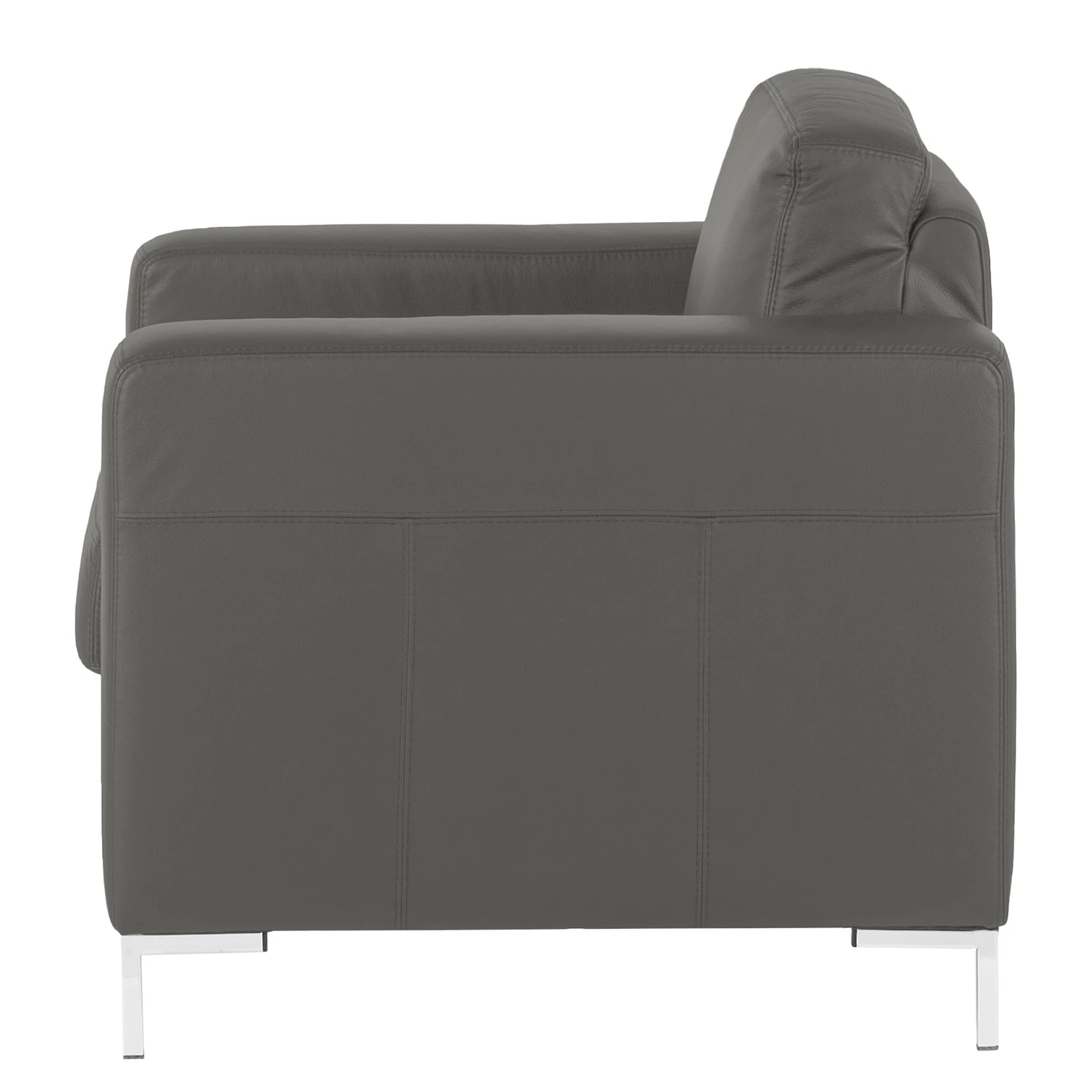 Fredriks Fauteuil Lampone - Cuir véritable - Gris foncé 5 Fredriks Fauteuil Lampone - Cuir véritable - Gris foncé – Image 3