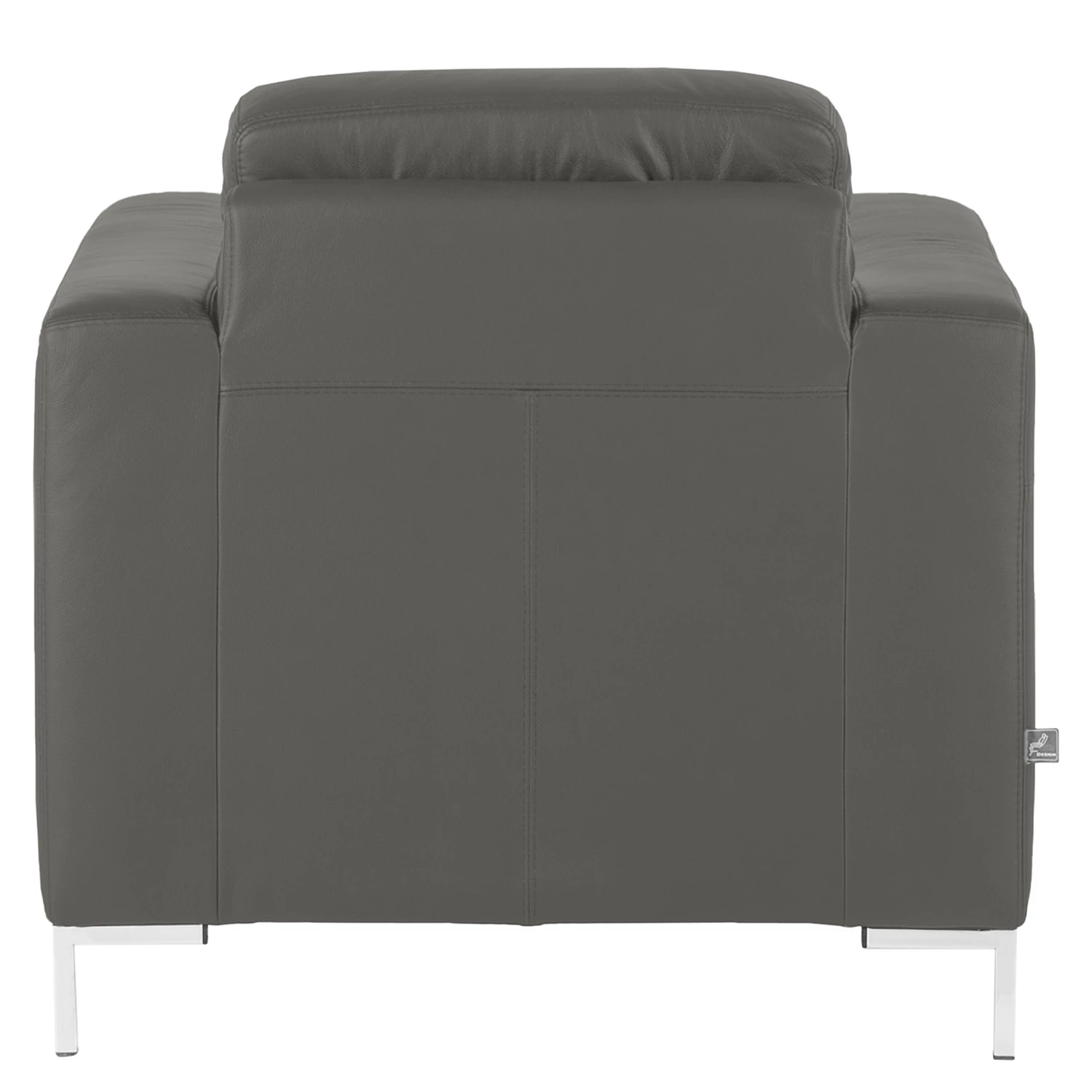 Fredriks Fauteuil Lampone - Cuir véritable - Gris foncé 6 Fredriks Fauteuil Lampone - Cuir véritable - Gris foncé – Image 4
