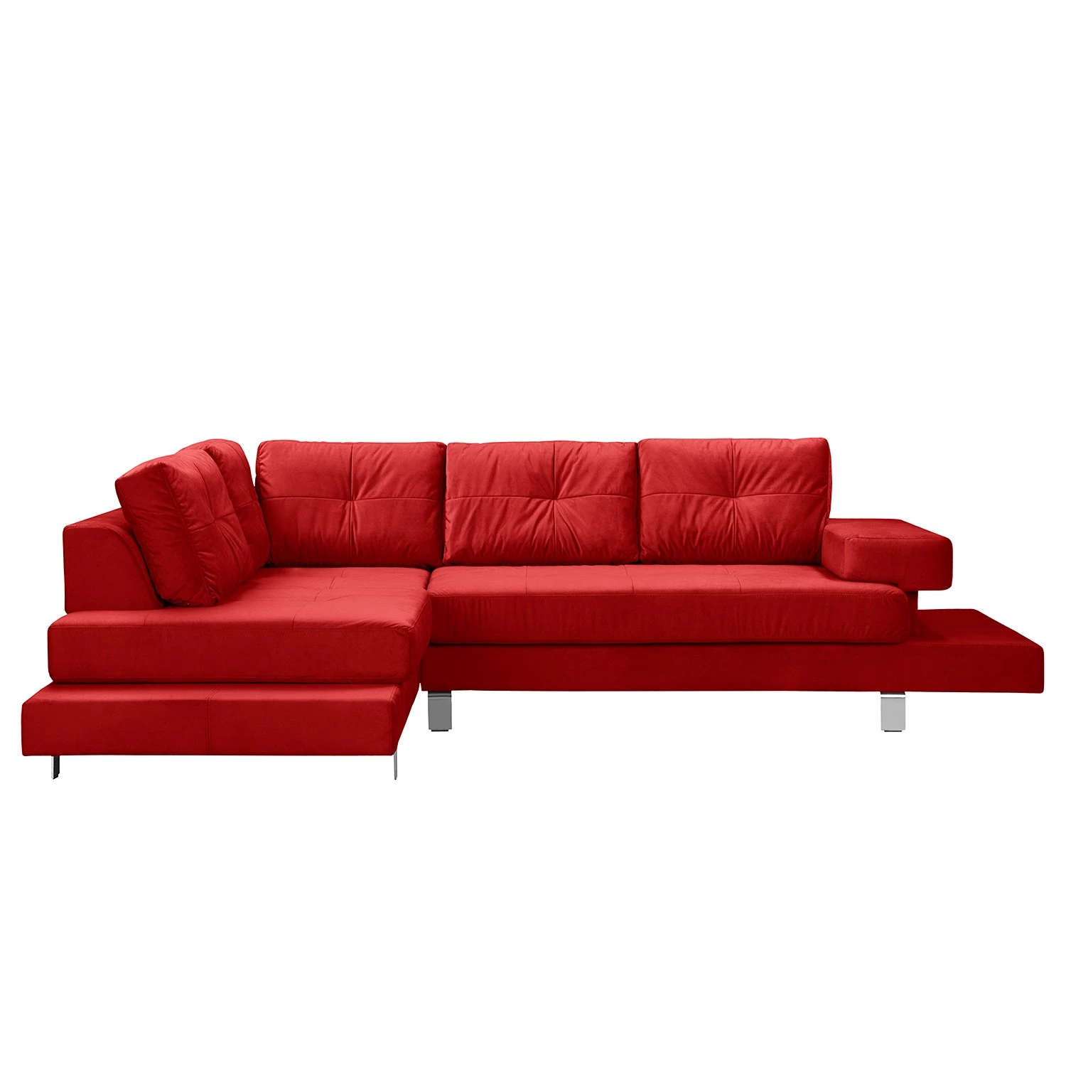 Loftscape Canapé d’angle Dert - Microfibre - Microfibre Jada: Rouge - Méridienne longue à gauche (vue de face) 5 Loftscape Canapé d’angle Dert - Microfibre - Microfibre Jada: Rouge - Méridienne longue à gauche (vue de face) – Image 3