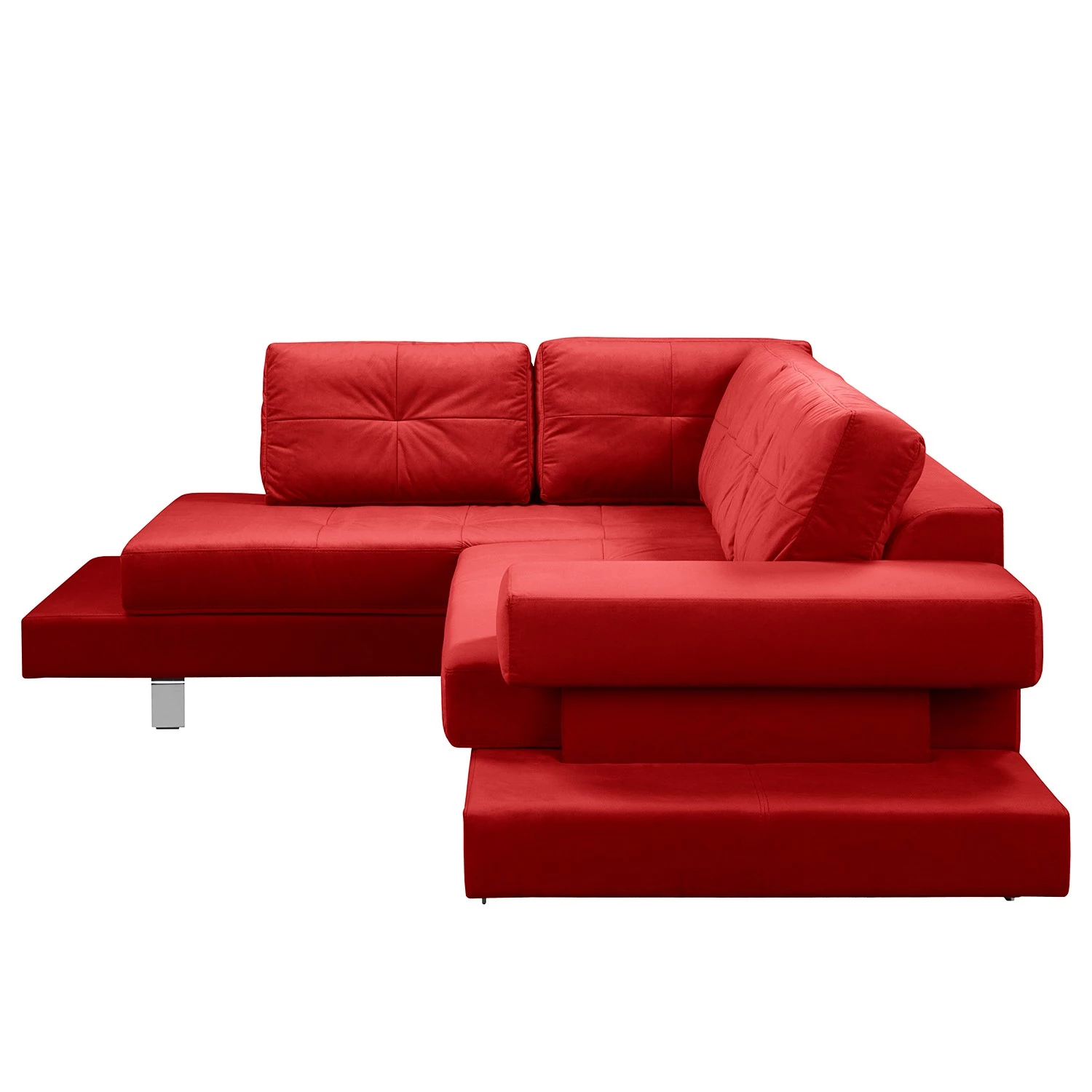 Loftscape Canapé d’angle Dert - Microfibre - Microfibre Jada: Rouge - Méridienne longue à gauche (vue de face) 6 Loftscape Canapé d’angle Dert - Microfibre - Microfibre Jada: Rouge - Méridienne longue à gauche (vue de face) – Image 4