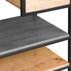 Ars manufacti Étagère Conjo II - Acacia massif / Fer - Acacia / Noir 14 Ars manufacti Étagère Conjo II - Acacia massif / Fer - Acacia / Noir -Meubles de salon Soldes 1000287810 220517 034 DETAILS P000000001000287810