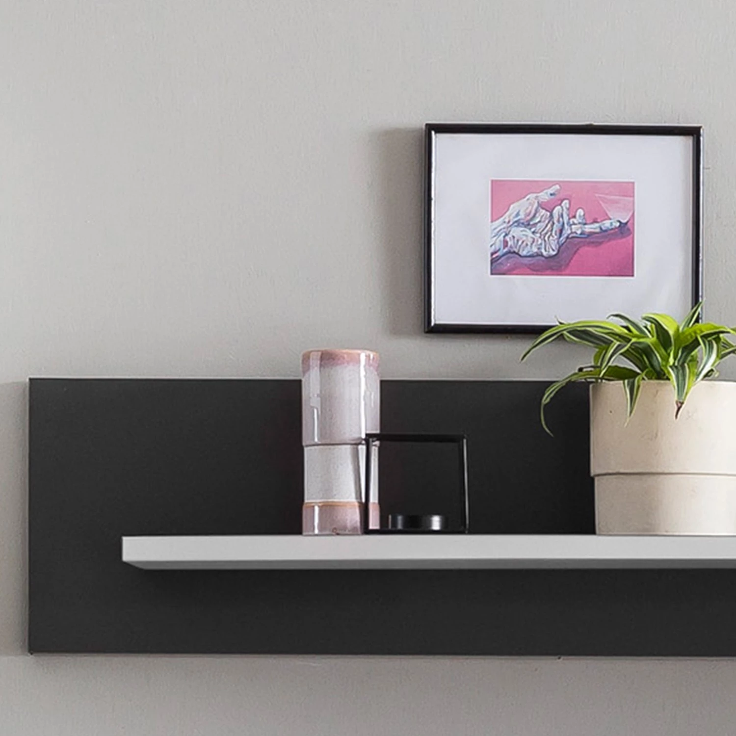 Loftscape Tablette murale Intento - Blanc brillant / Anthracite 7 Loftscape Tablette murale Intento - Blanc brillant / Anthracite – Image 5