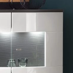 Loftscape Buffet Intento I - Blanc brillant / anthracite -Meubles de salon Soldes 1000288186 210827 12095600052 DETAILS P000000001000288186