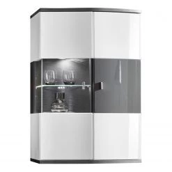 Loftscape Ensemble meubles TV Intento II (4 él.) - Blanc brillant / Anthracite -Meubles de salon Soldes 1000288190 210827 12095900106 DETAILS P000000001000288190